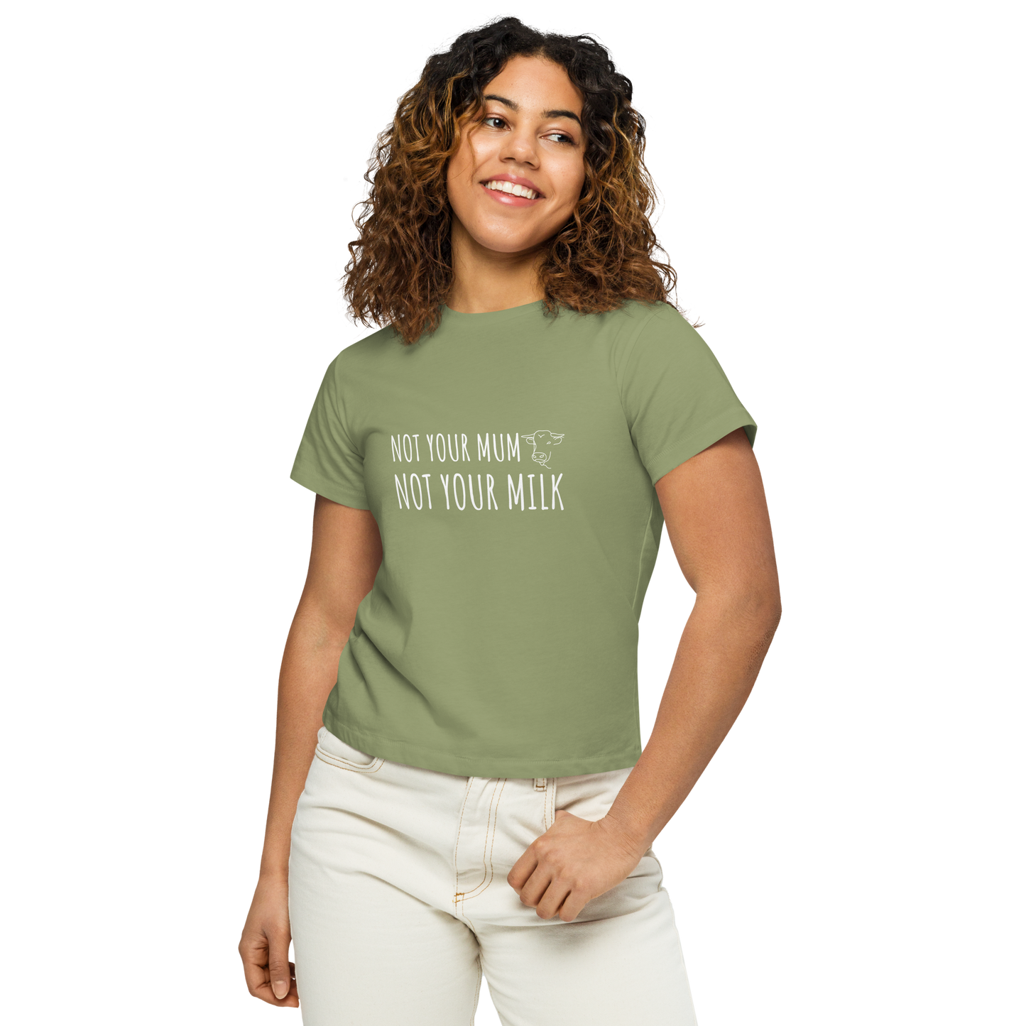 Not Your Milk High Waisted Tee