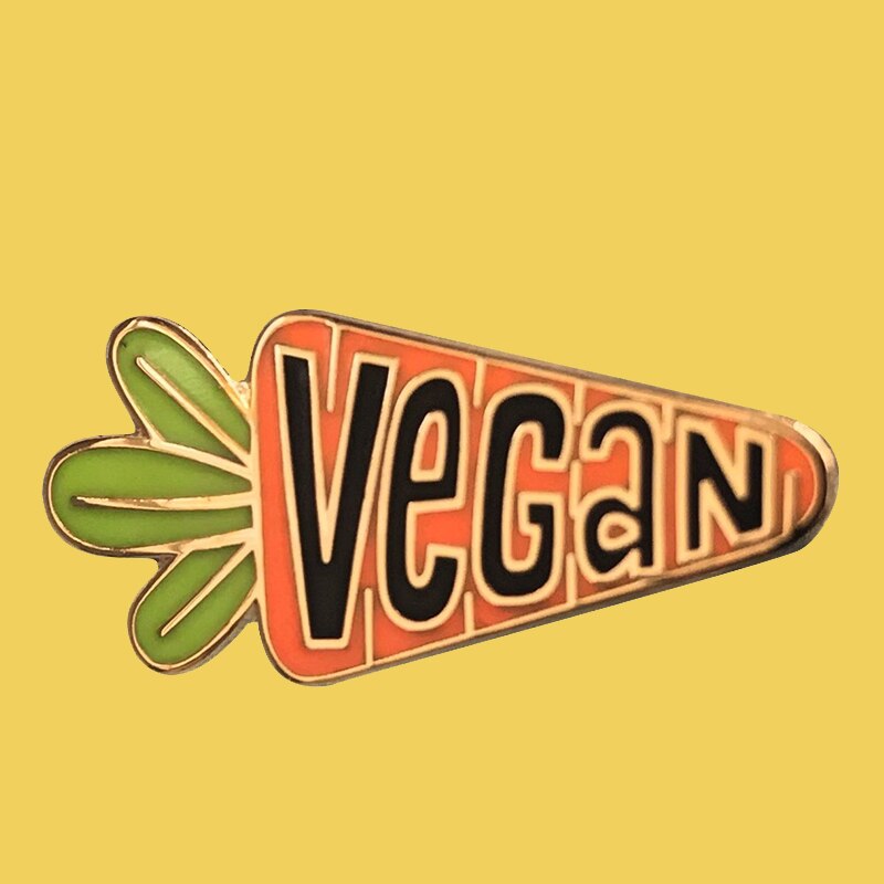 Carrot "Vegan" Enamel Pin