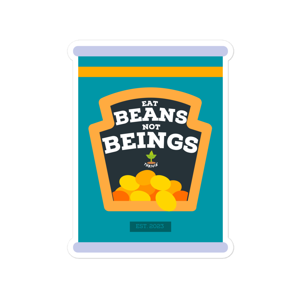 Bubble-free Eat Beans Stickers