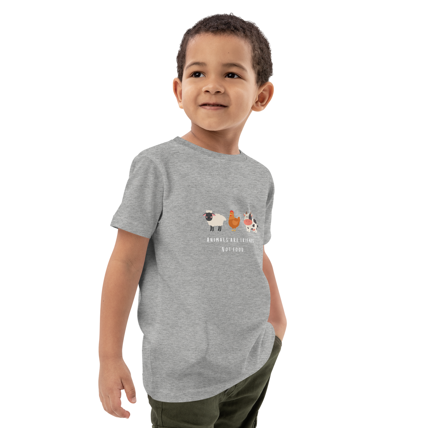 Animals Are Friends Organic Cotton Kids Tee