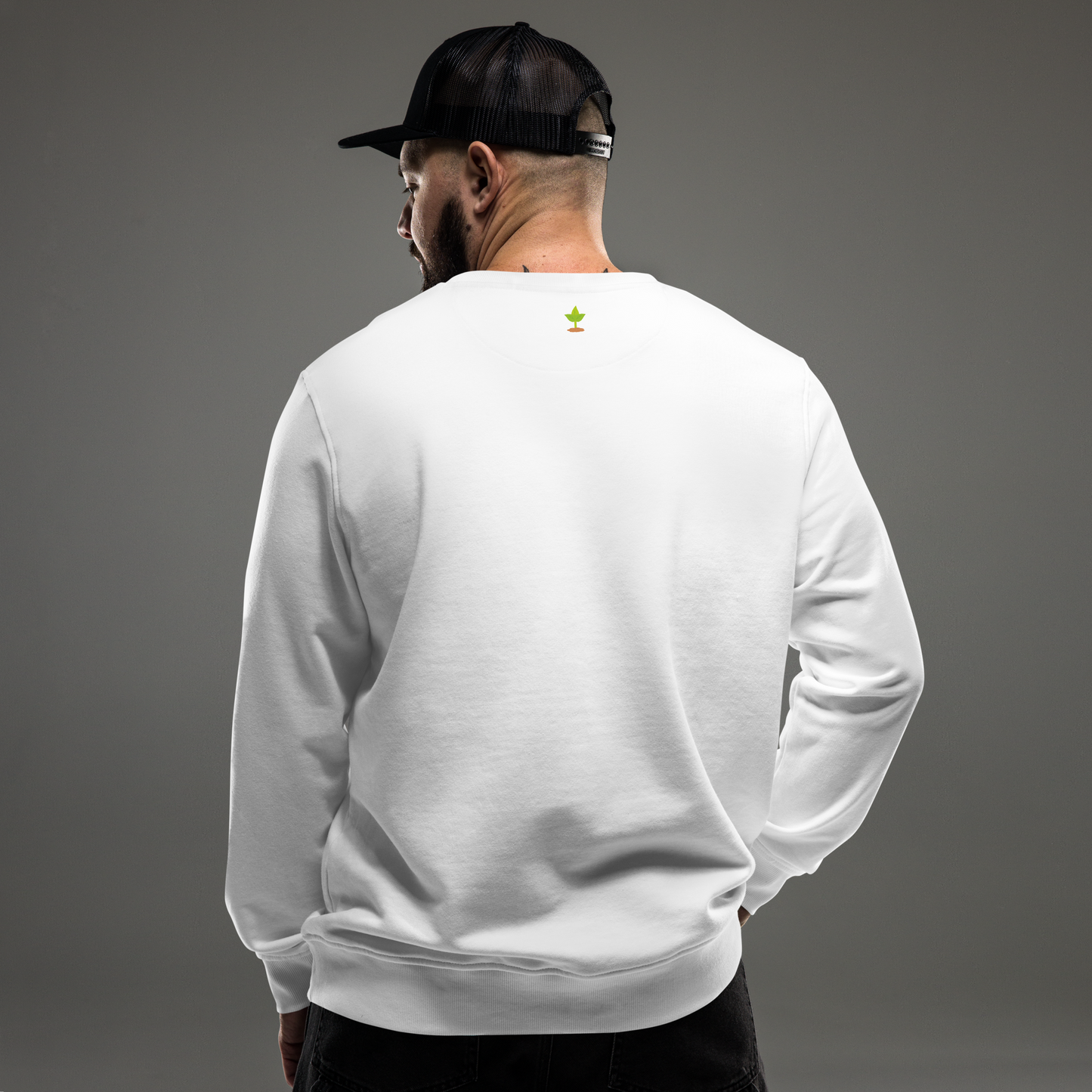 Thrivin Varsity Embroidered Organic Sweatshirt