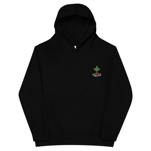 Thrivin’ Embroidered Kids Fleece Hoodie