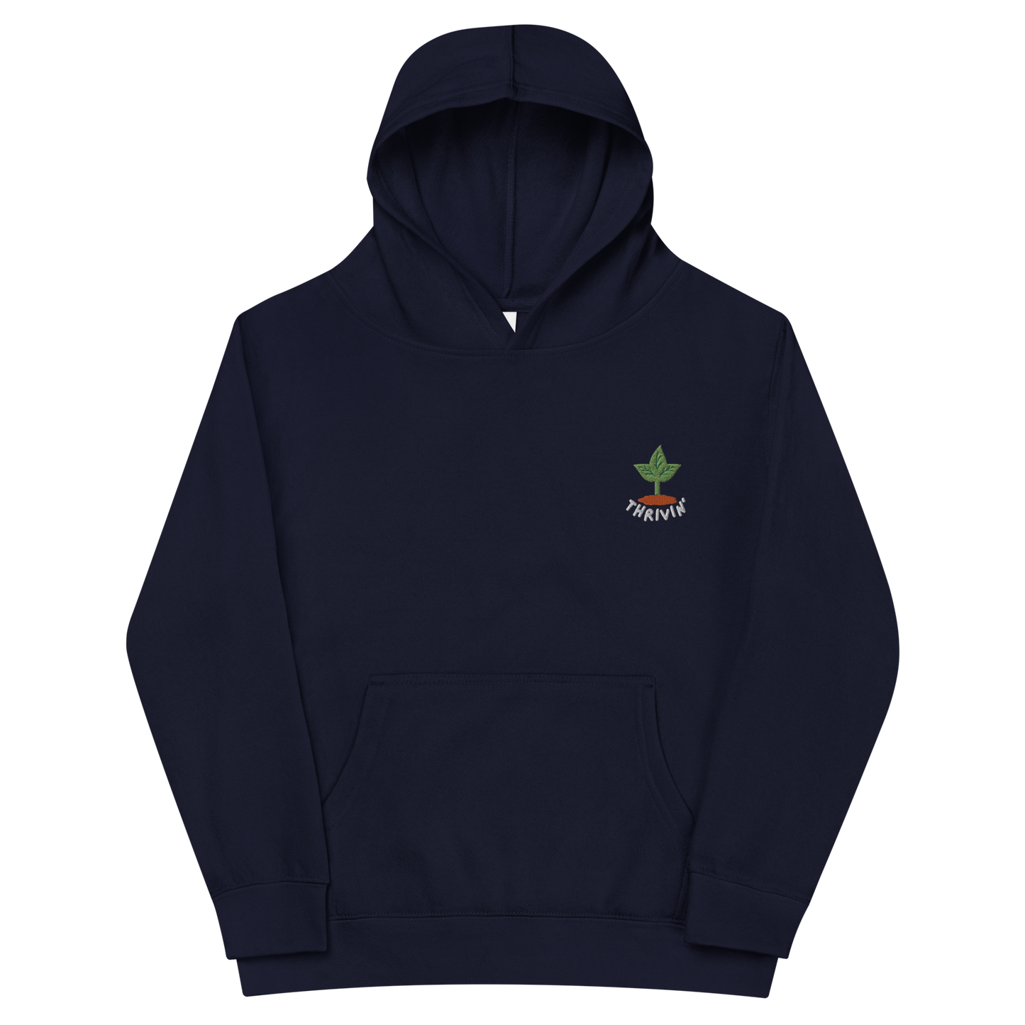 Thrivin’ Embroidered Kids Fleece Hoodie