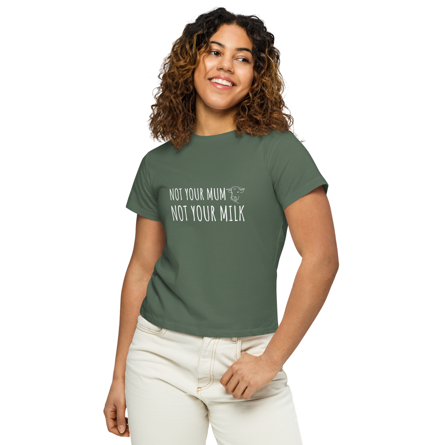 Not Your Milk High Waisted Tee