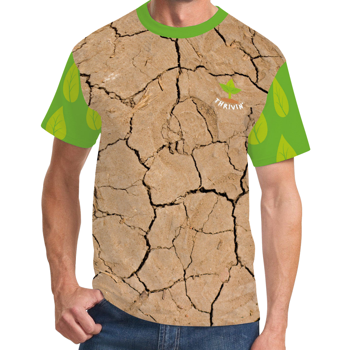 Thrivin' Cracks/Leaves Men’s Tee
