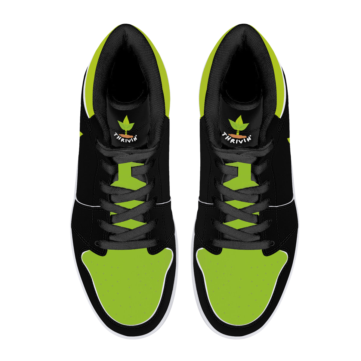 Thrivin' High-Top Kicks (Black/Green)