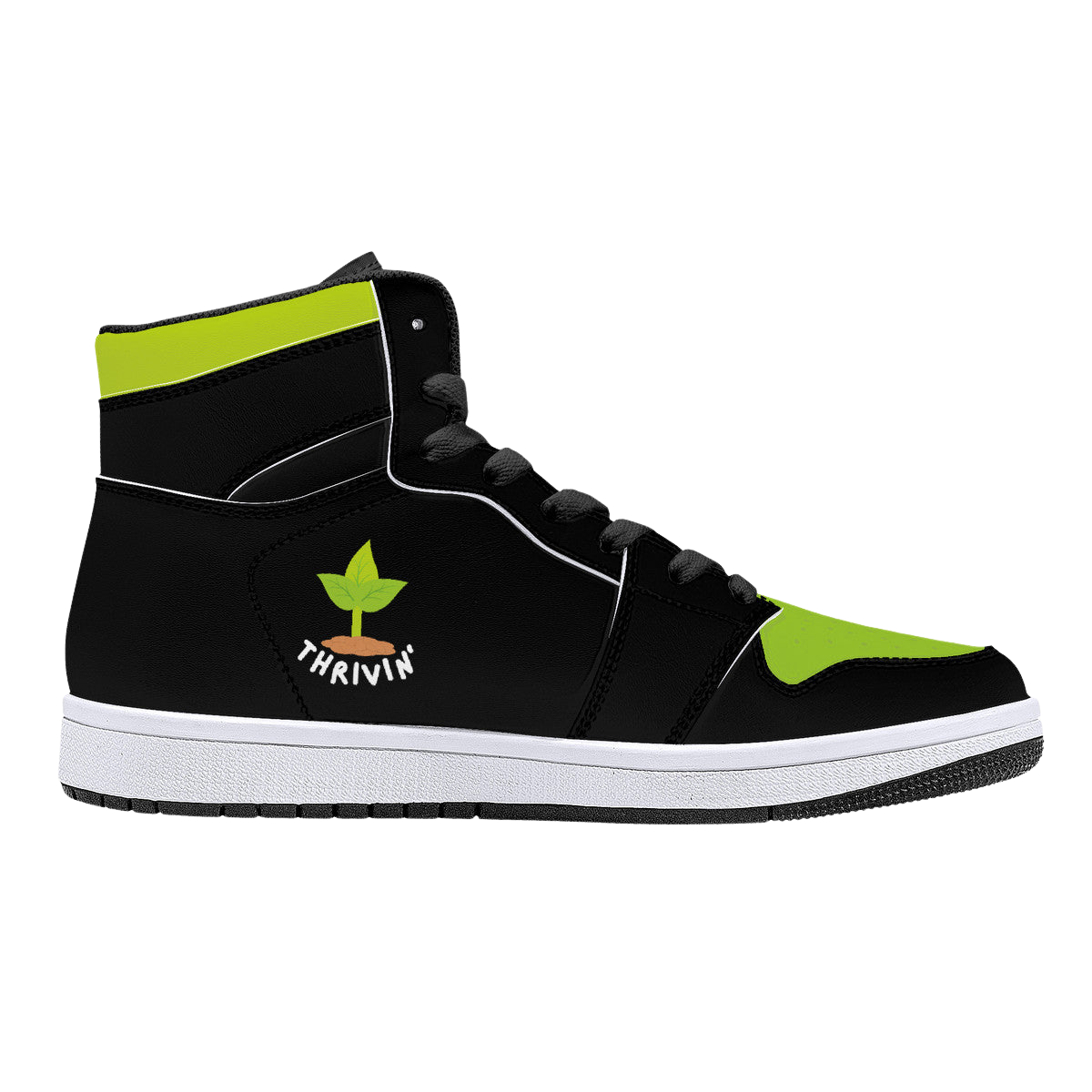 Thrivin' High-Top Kicks (Black/Green)