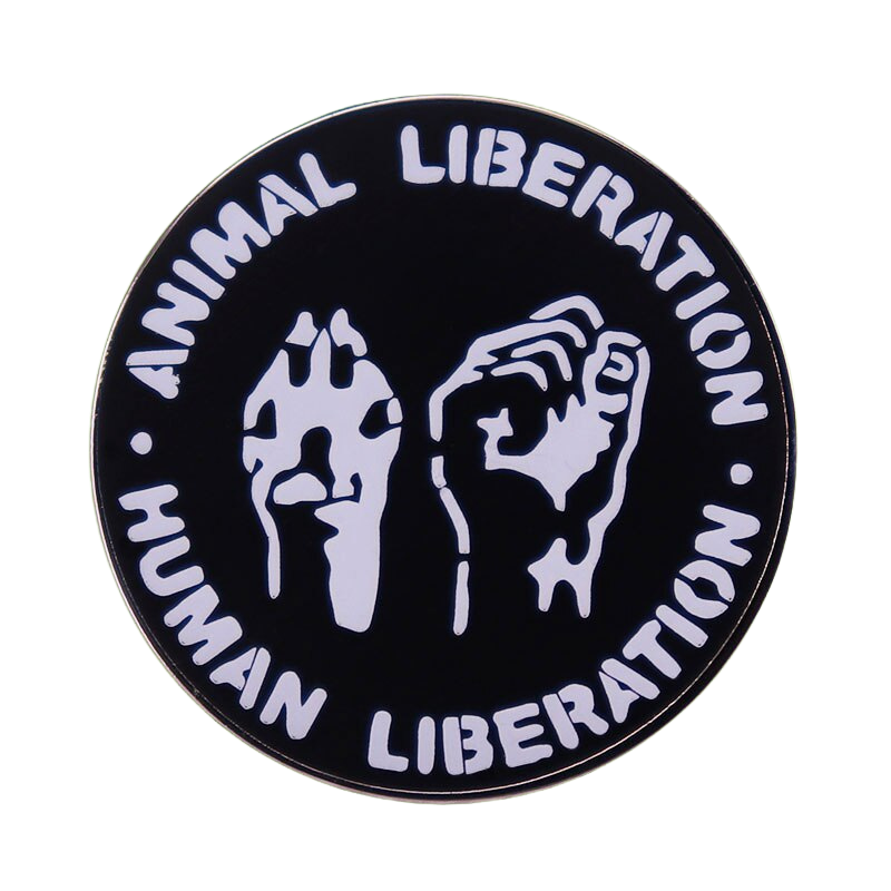 "Animal Liberation • Human Liberation" Enamel Pin