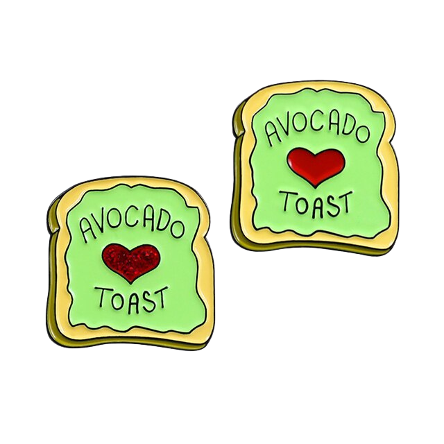 Avocado Toast Enamel Pins