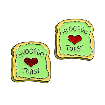 Avocado Toast Enamel Pins