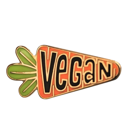 Carrot "Vegan" Enamel Pin