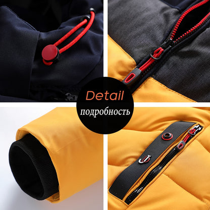Mens Winter Warm Thick Waterproof Jacket