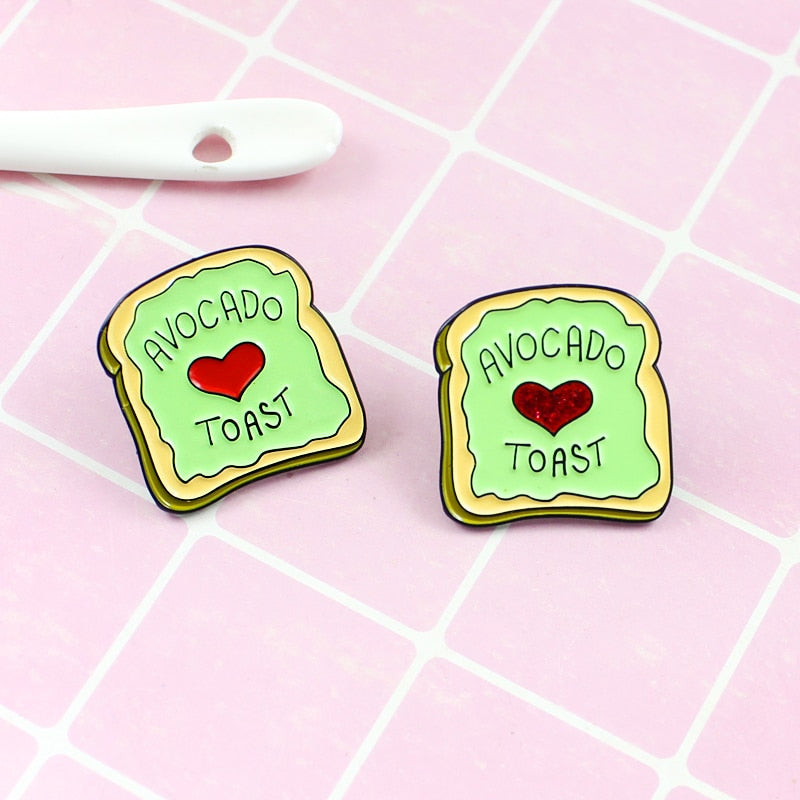 Avocado Toast Enamel Pins