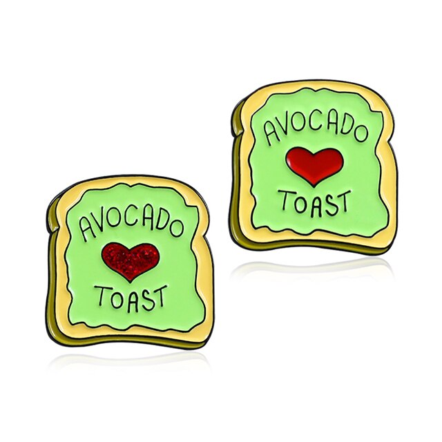 Avocado Toast Enamel Pins