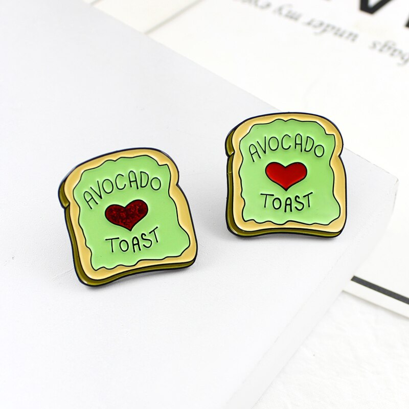 Avocado Toast Enamel Pins