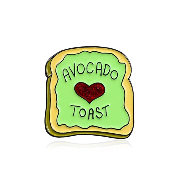 Avocado Toast Enamel Pins