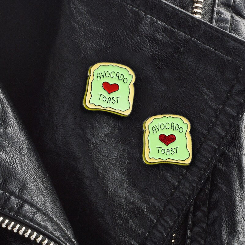 Avocado Toast Enamel Pins
