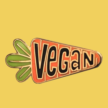 Carrot "Vegan" Enamel Pin