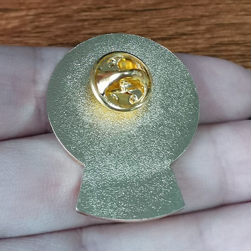 "The Future Is Vegan" Crystal Ball Enamel Pin