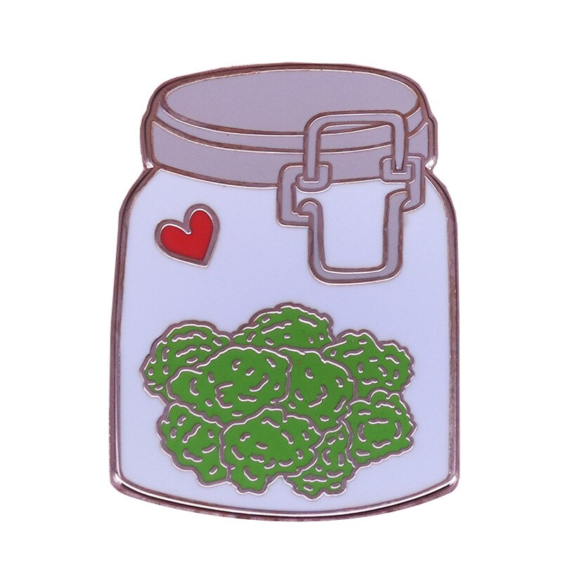 Green In A Jar Enamel Pin