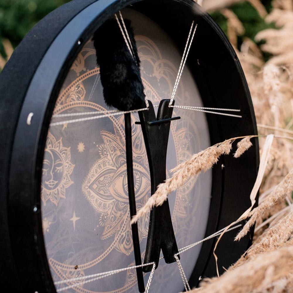 10 Inch Shaman Drum Alchemical Moon Sound Healing Tool (Tunable Membrane)