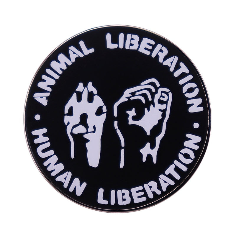 "Animal Liberation • Human Liberation" Enamel Pin