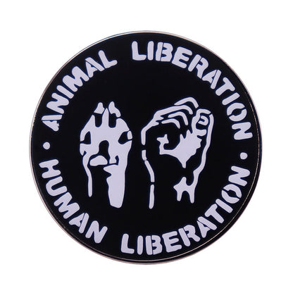 "Animal Liberation • Human Liberation" Enamel Pin