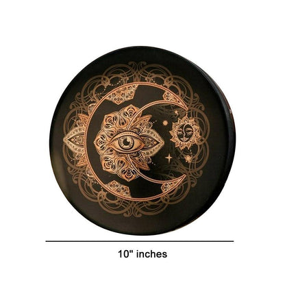10 Inch Shaman Drum Alchemical Moon Sound Healing Tool (Tunable Membrane)