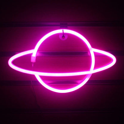Planet LED Neon Lights Neon Light Sign Decor Lamp USB or Battery Powered