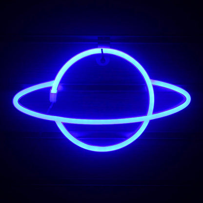 Planet LED Neon Lights Neon Light Sign Decor Lamp USB or Battery Powered