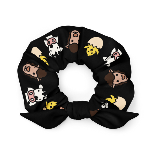 With Us Not For Us Recycled Scrunchie