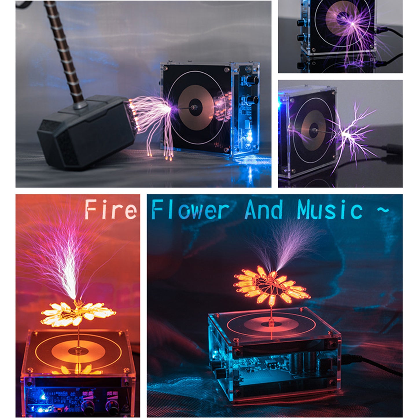 Multi-Function Tesla Music Tesla Coil Speaker, Wireless Transmission Lighting, Science And Education Experimental Products