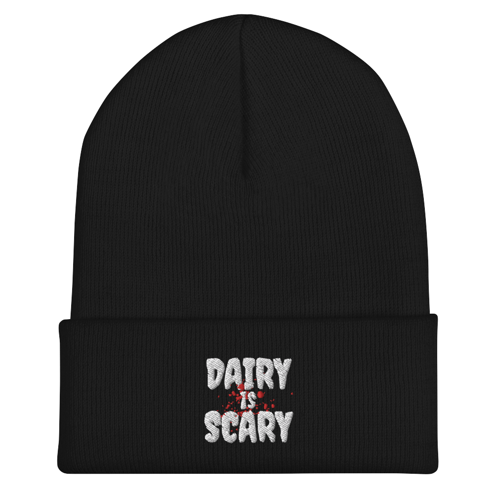 Dairy Is Scary Cuffed Beanie