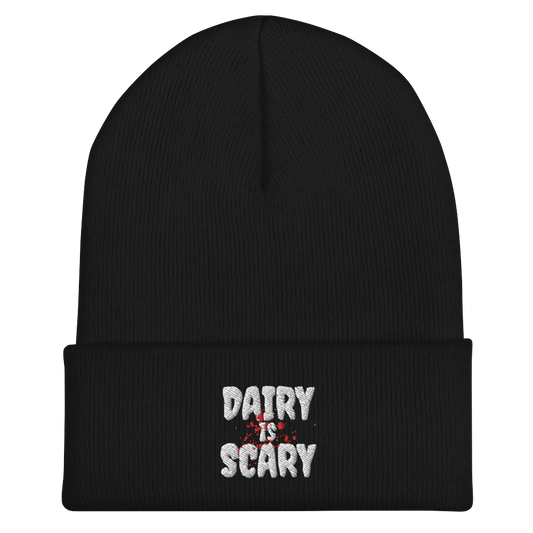 Dairy Is Scary Cuffed Beanie