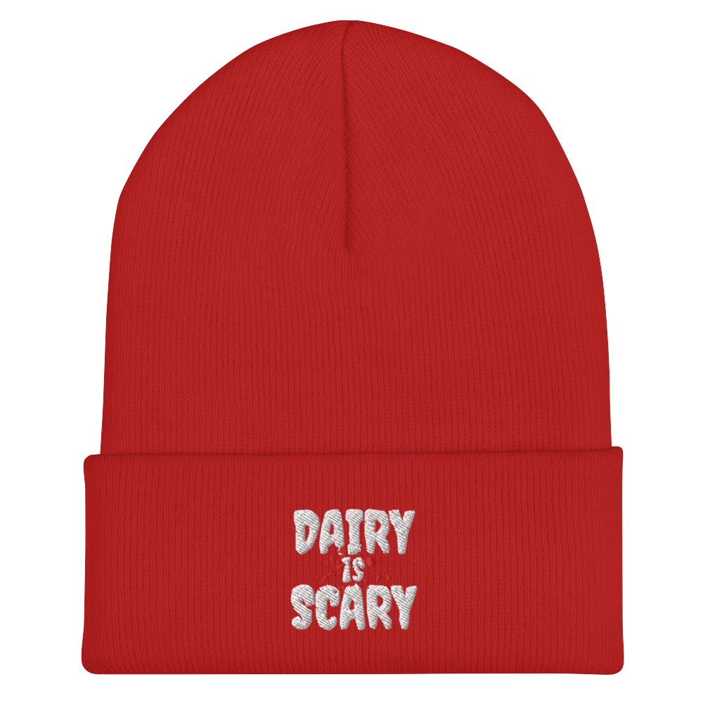 Dairy Is Scary Cuffed Beanie
