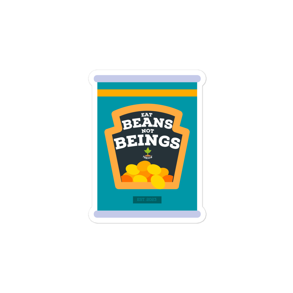 Bubble-free Eat Beans Stickers