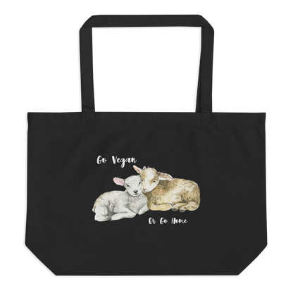Go Vegan Large Organic Tote Bag