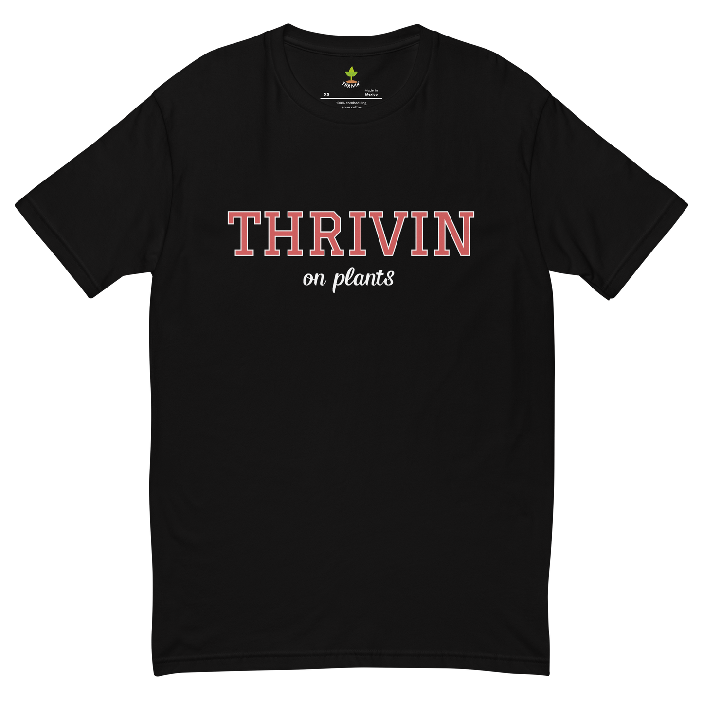 Thrivin On Plants Varsity Mens Fitted Tee