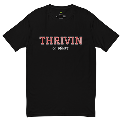 Thrivin On Plants Varsity Mens Fitted Tee