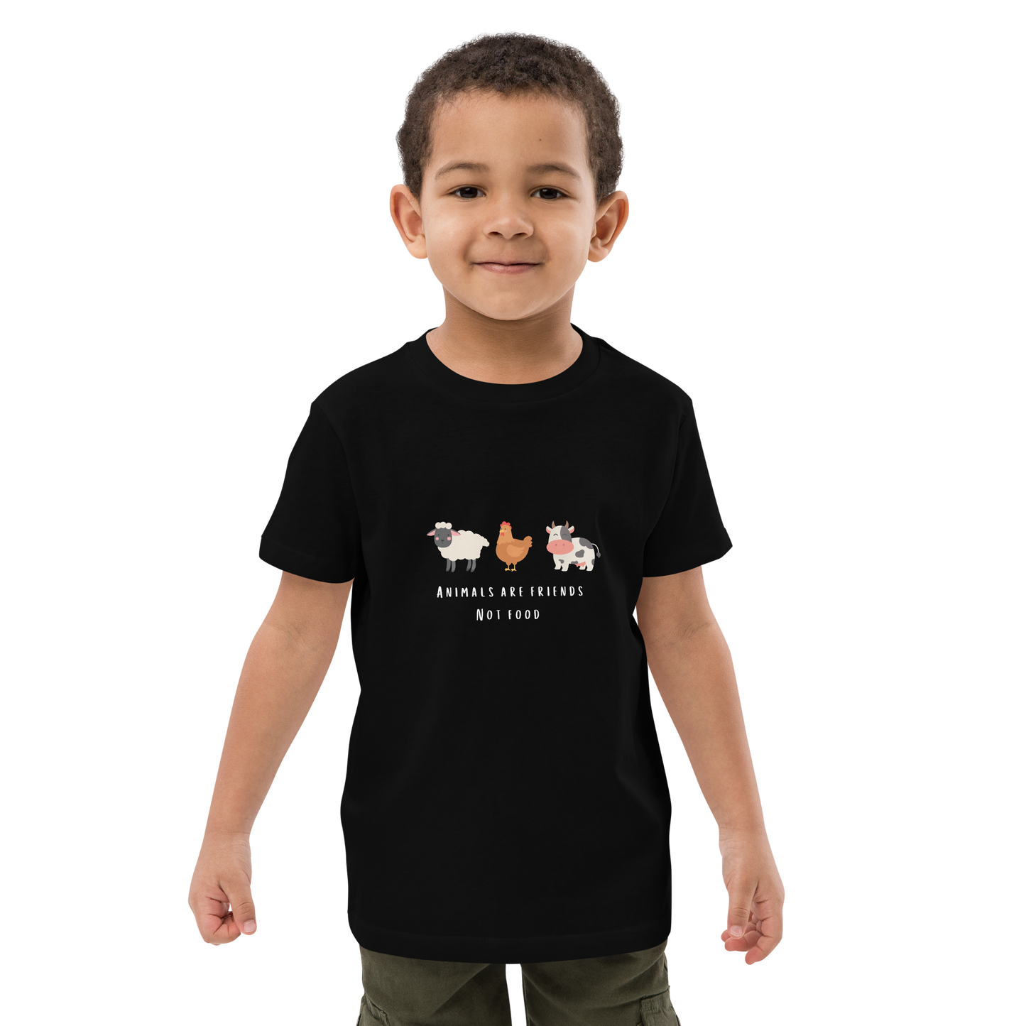 Animals Are Friends Organic Cotton Kids Tee