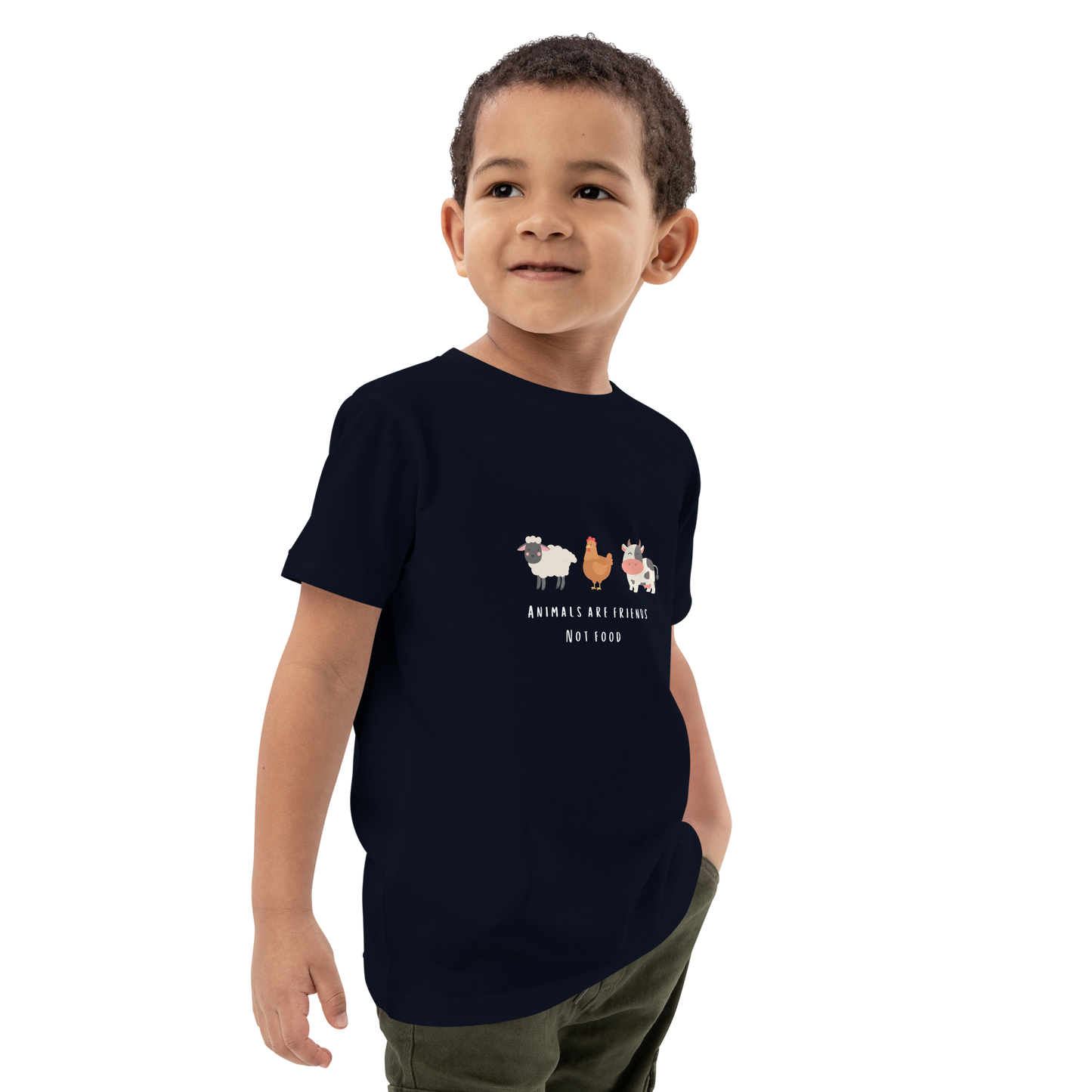 Animals Are Friends Organic Cotton Kids Tee