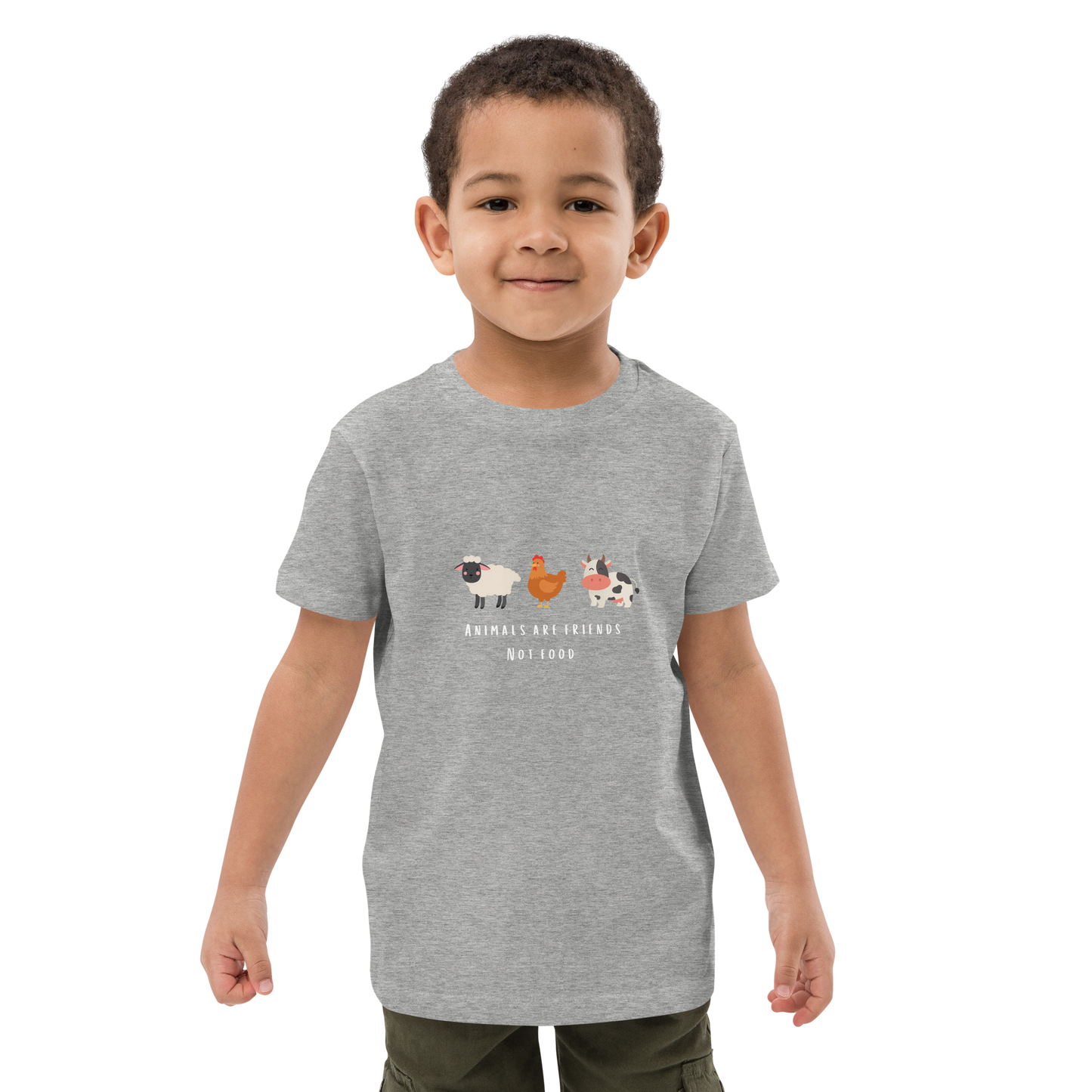Animals Are Friends Organic Cotton Kids Tee