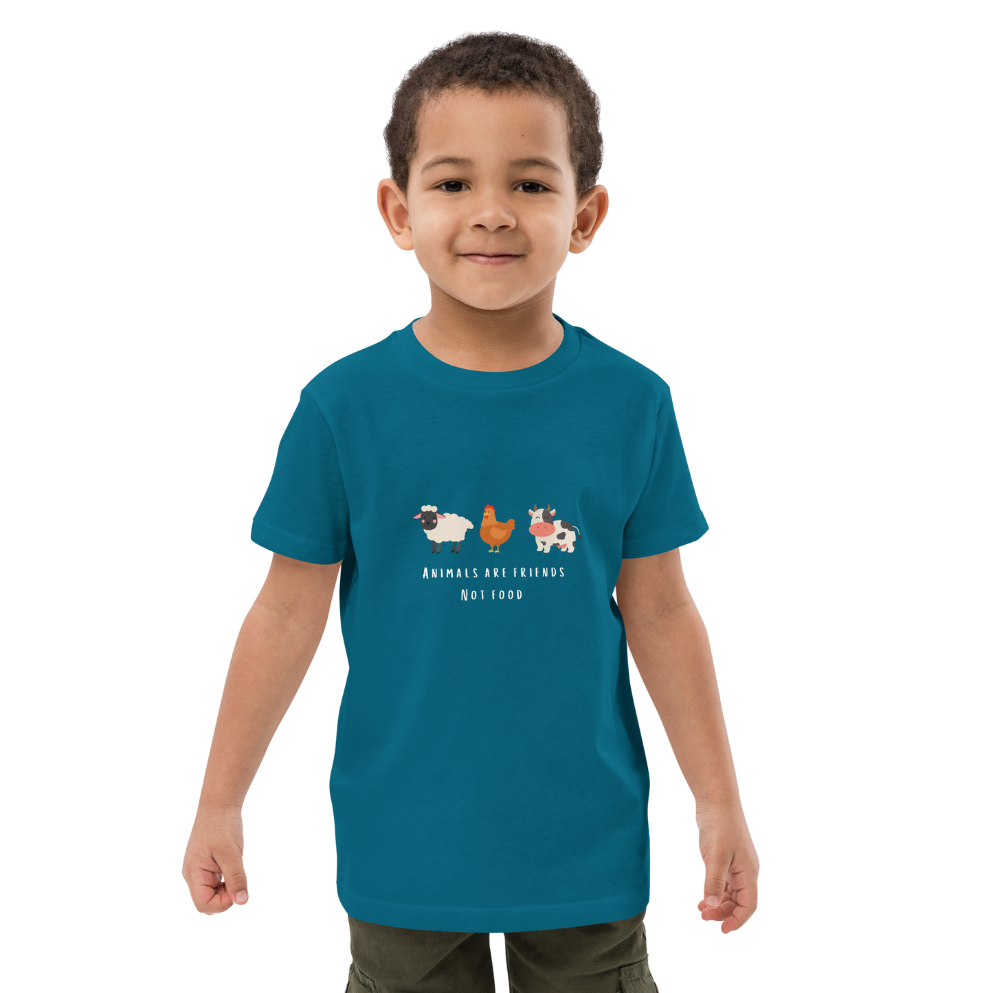 Animals Are Friends Organic Cotton Kids Tee