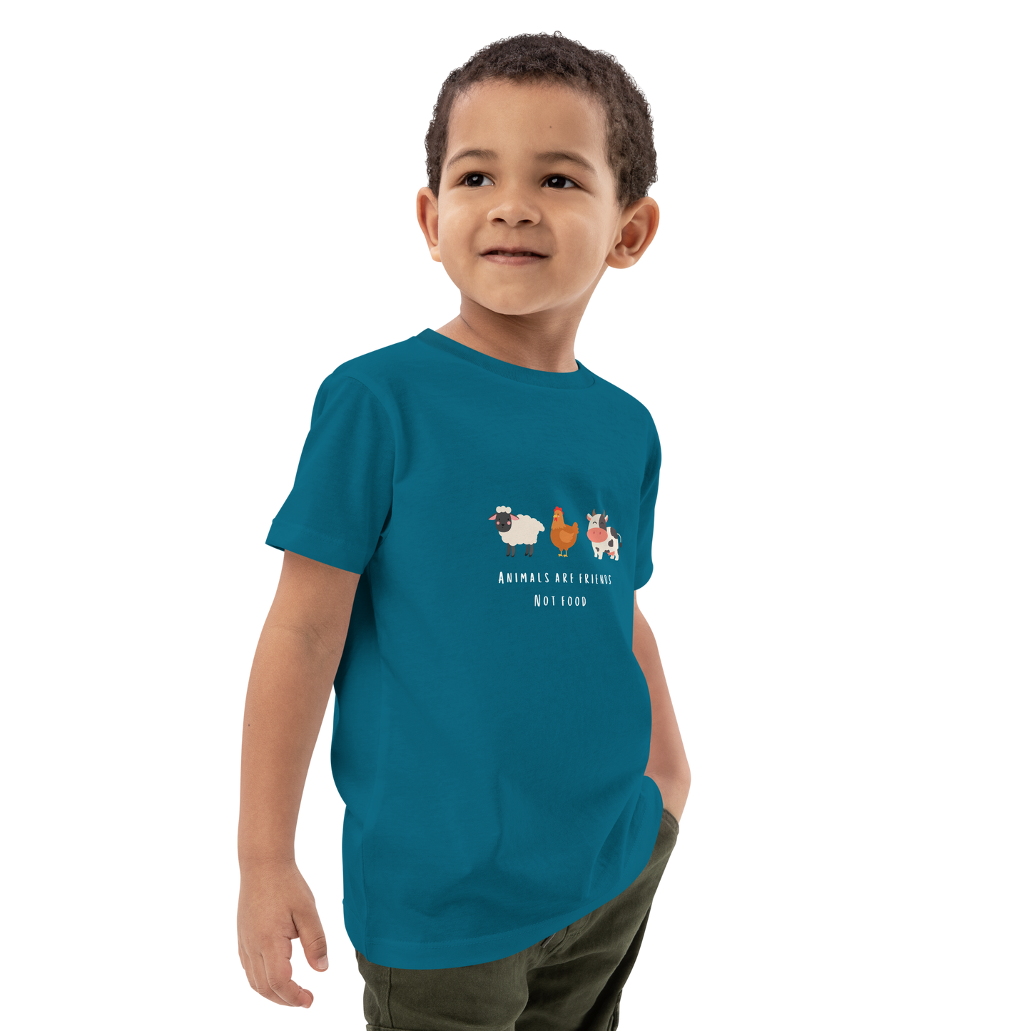 Animals Are Friends Organic Cotton Kids Tee