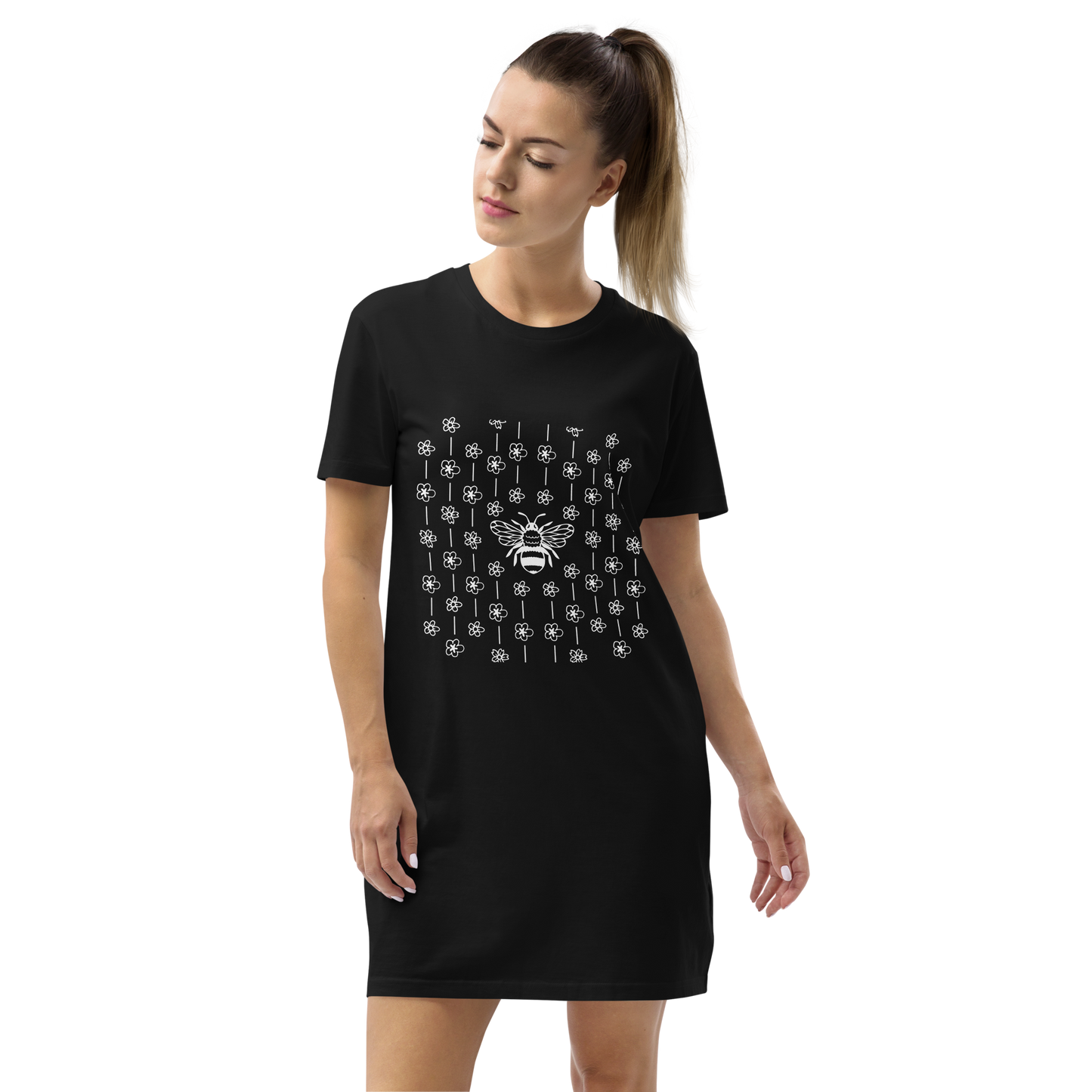 Save The Bees Organic Cotton T-shirt Dress