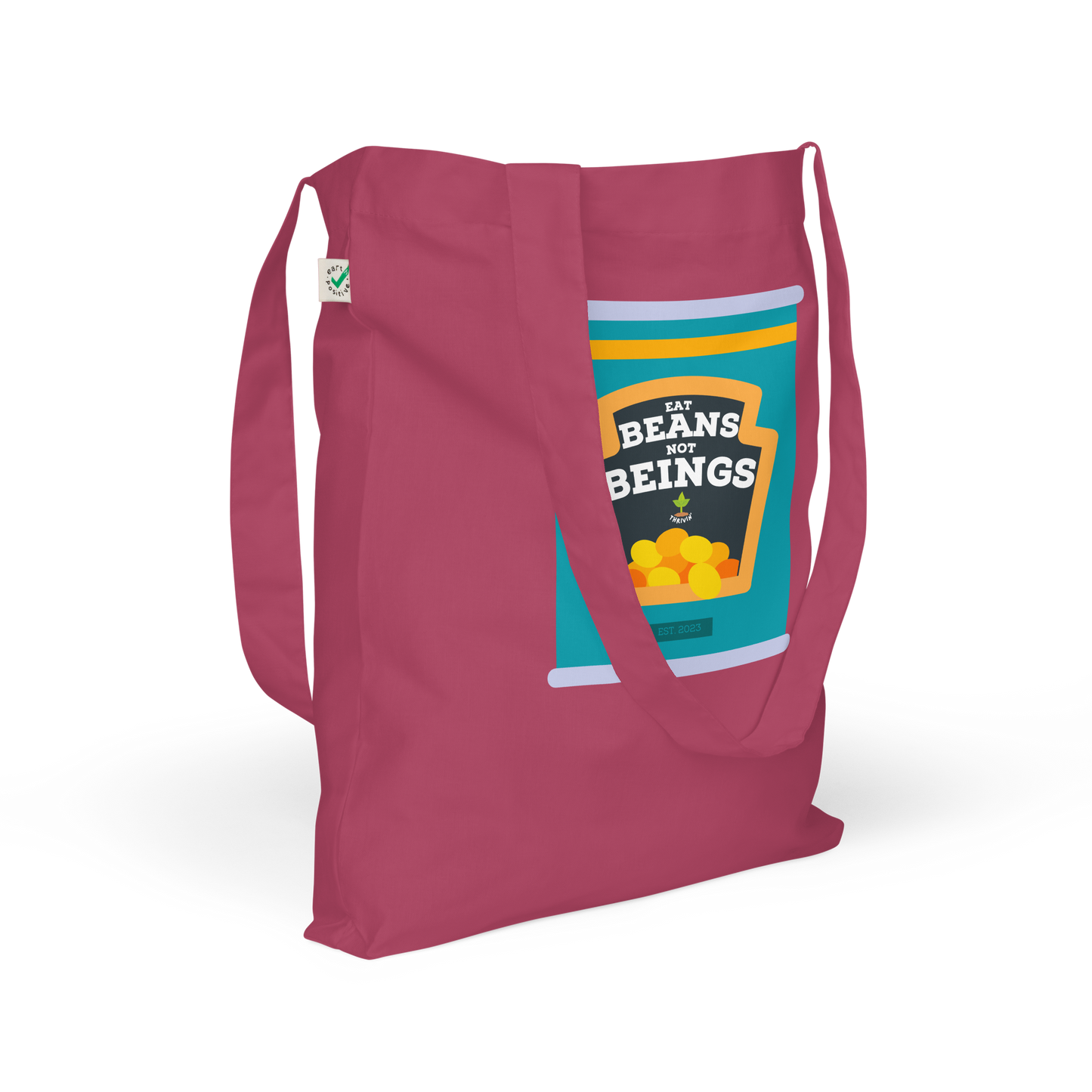 Eat Beans Organic Tote Bag