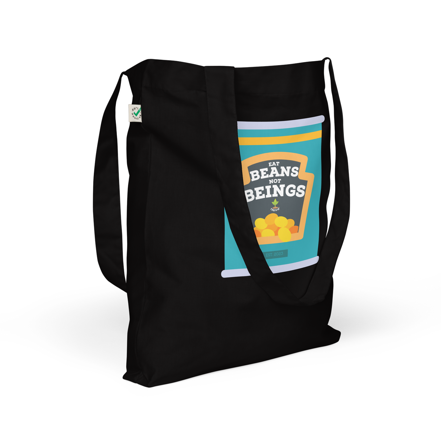 Eat Beans Organic Tote Bag