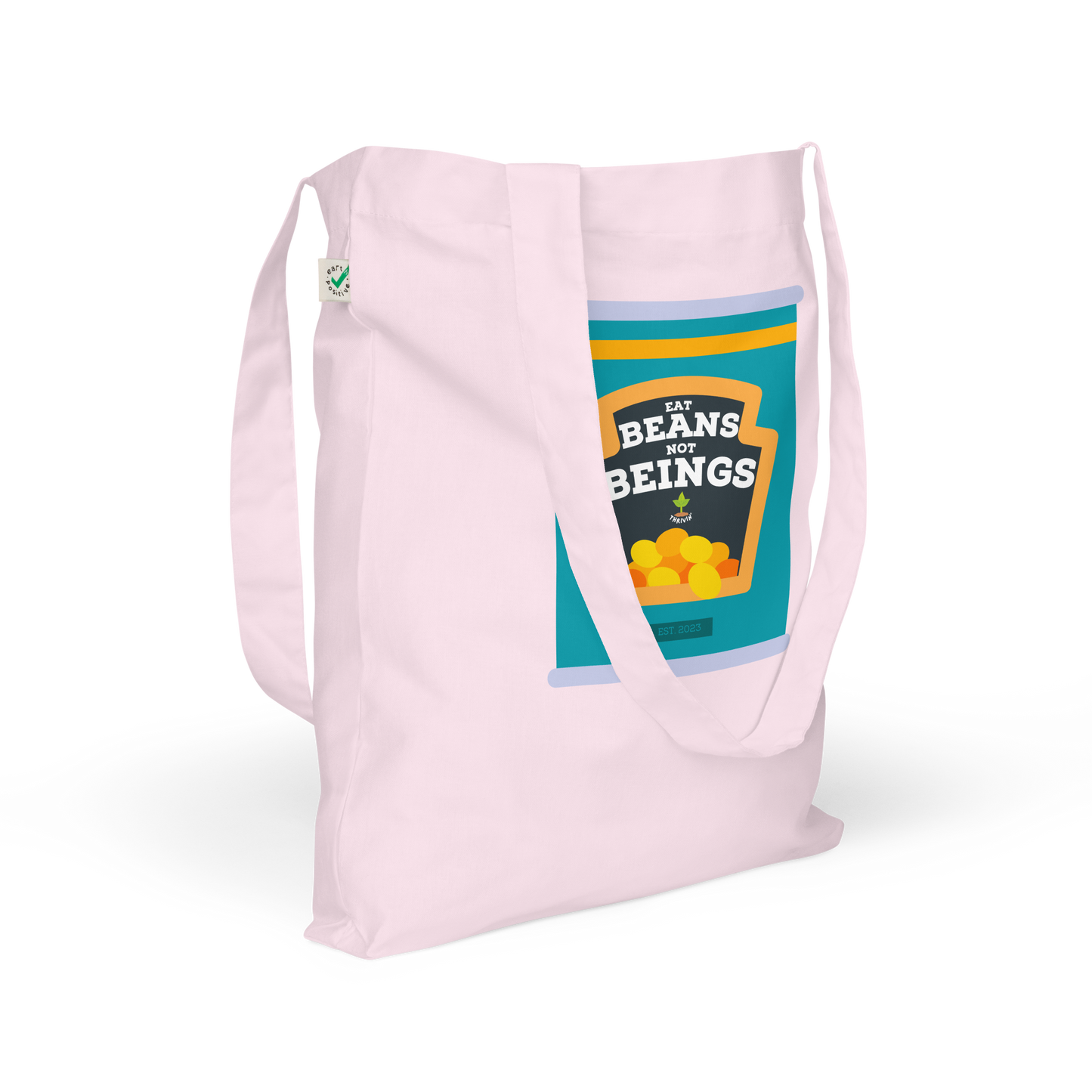 Eat Beans Organic Tote Bag