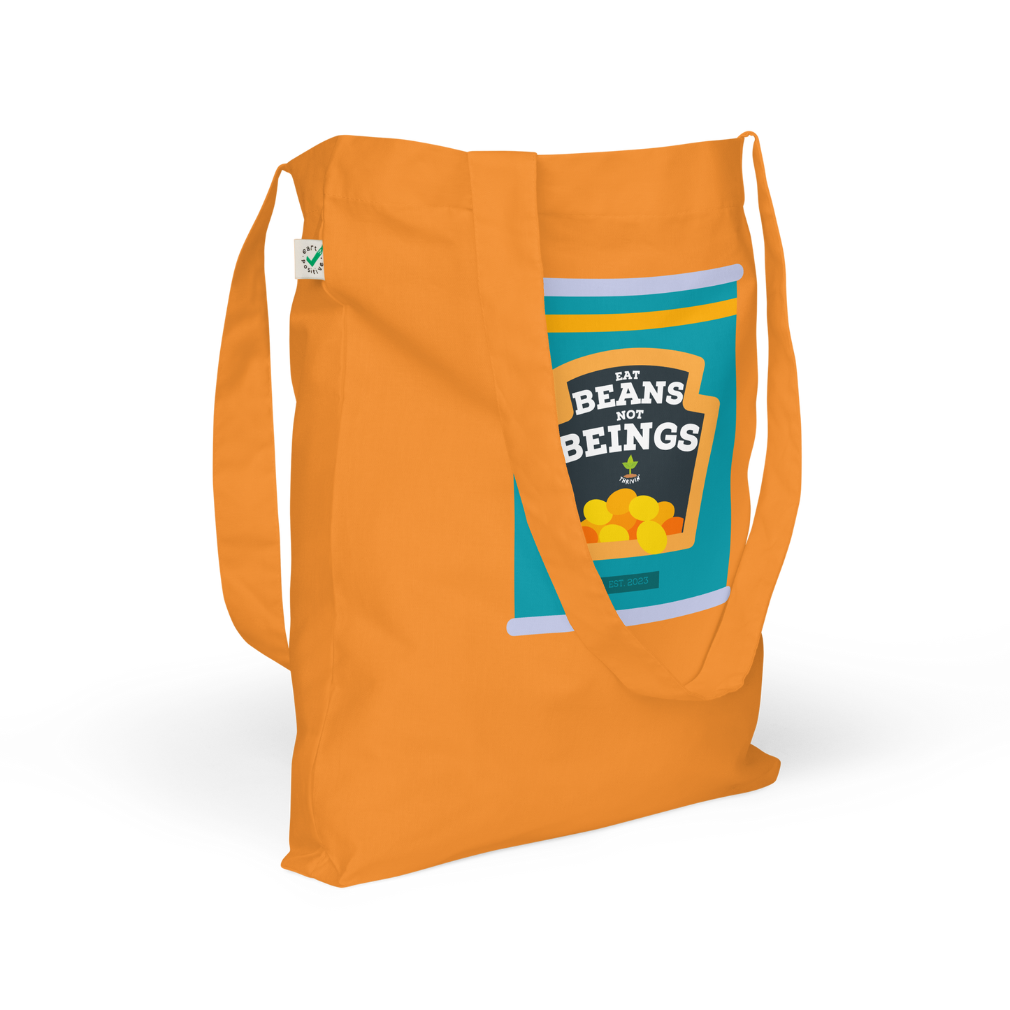 Eat Beans Organic Tote Bag