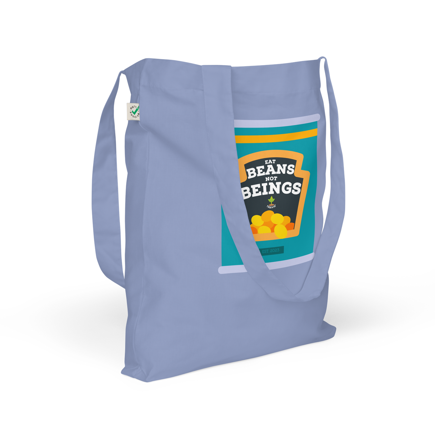 Eat Beans Organic Tote Bag